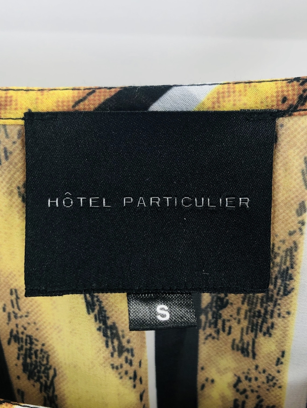 Hotel Particulier Yellow, Brown, Black Striped Animal Print Mini Dress, Italy S - Picture 2 of 9
